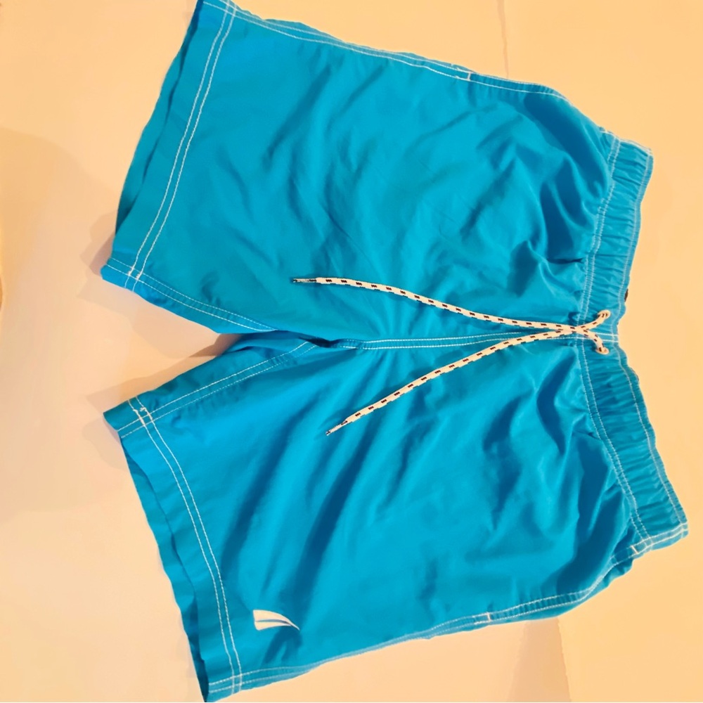 Nautical swim trunks turquoise/Blue
